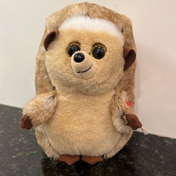 TY Beanie Baby 6" IDA Hedgehog Plush Stuffed Animal MWMT & Heart Protector MINT - Picture 1 of 11